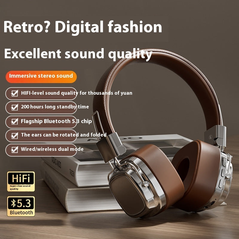 Retro Bluetooth 5.3 Head-mounted Bass Boost Headset