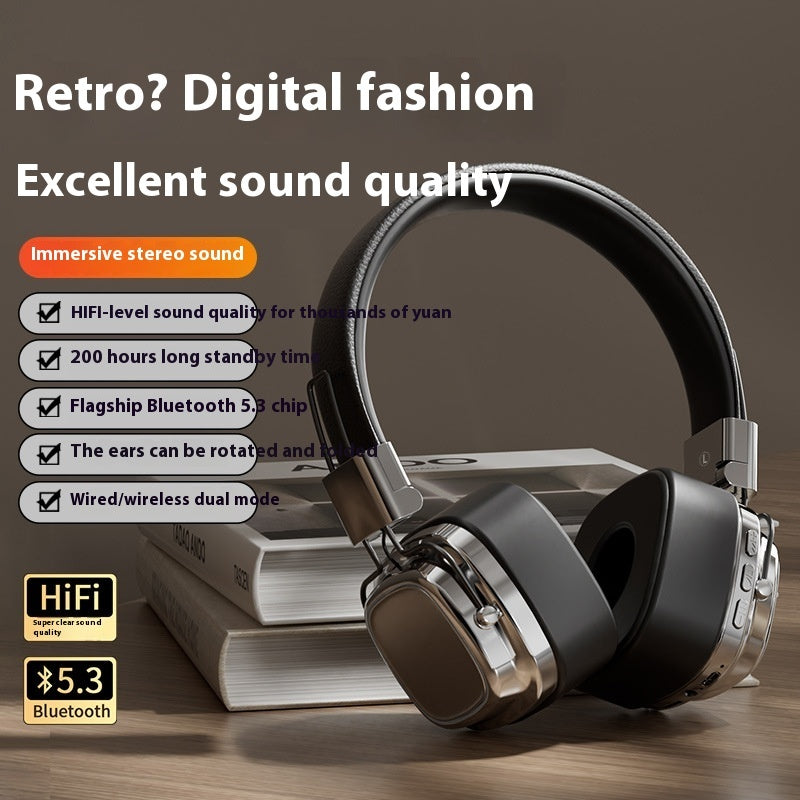 Retro Bluetooth 5.3 Head-mounted Bass Boost Headset