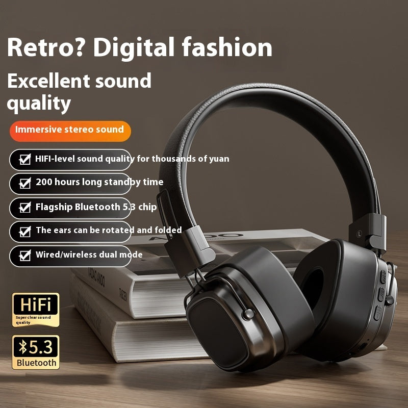 Retro Bluetooth 5.3 Head-mounted Bass Boost Headset